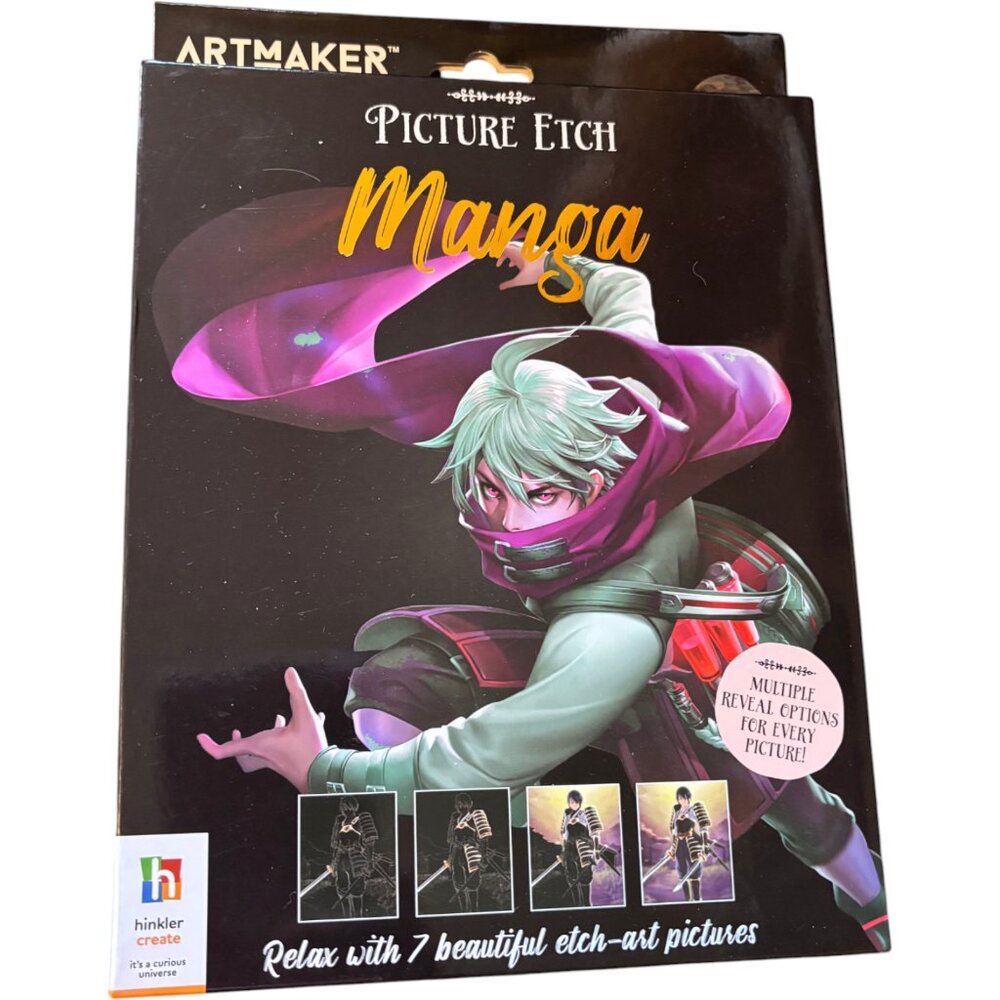 ArtMaker Picture Etch Art MANGA Set 7‎ Etch-Art Pictures, Hinkler Create New